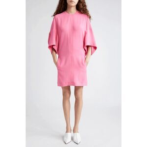 Stella McCartney Oversized Cape Sleeve Cady T-Shirt Dress US 2 $1350
